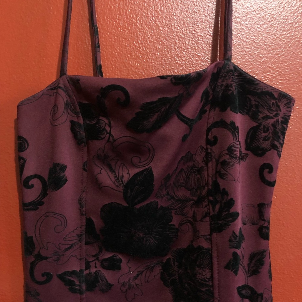 Wine color dress